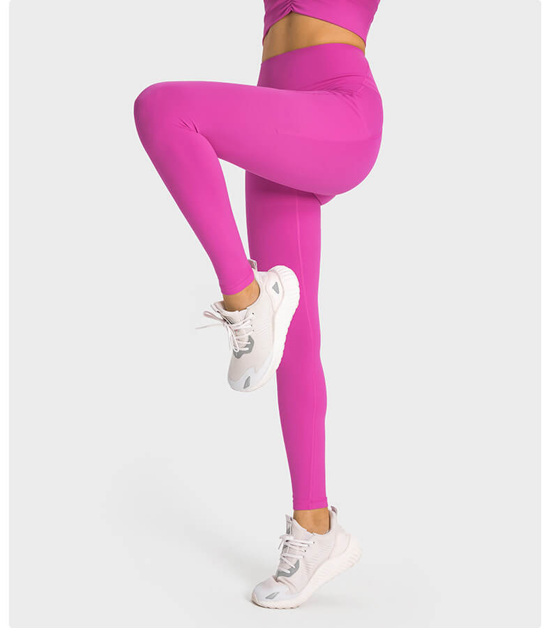 Lycra Antimicrobial Women Leggings with Pockets