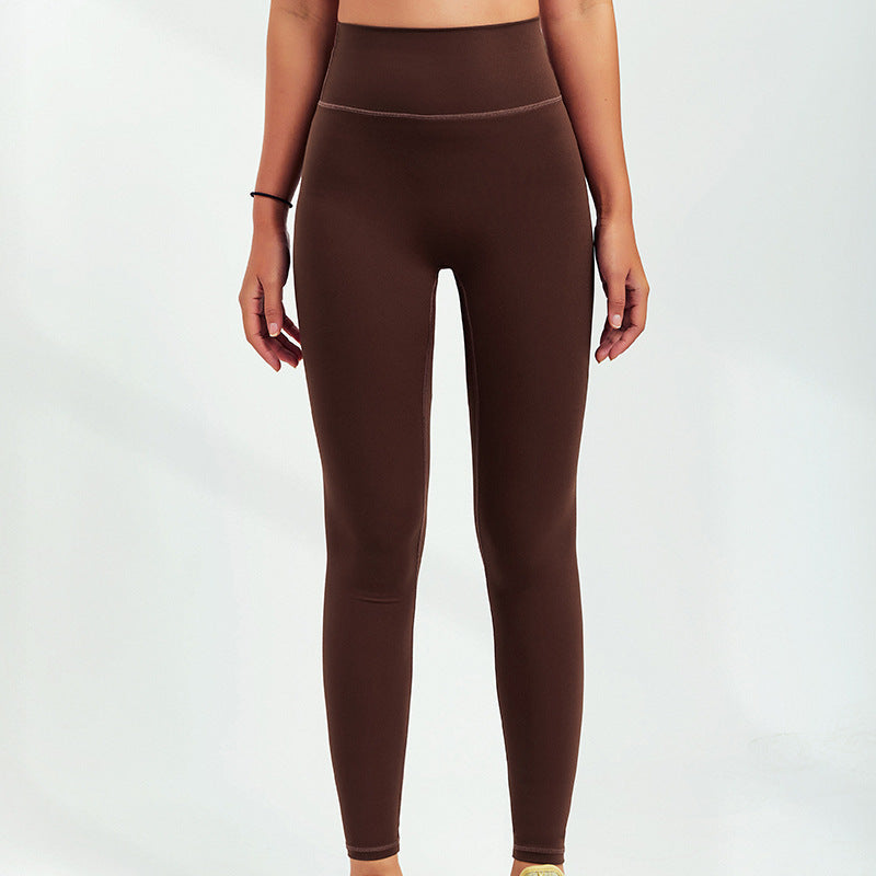 Renewable Recycled Fabric High-Impact Support Nude Yoga Pants