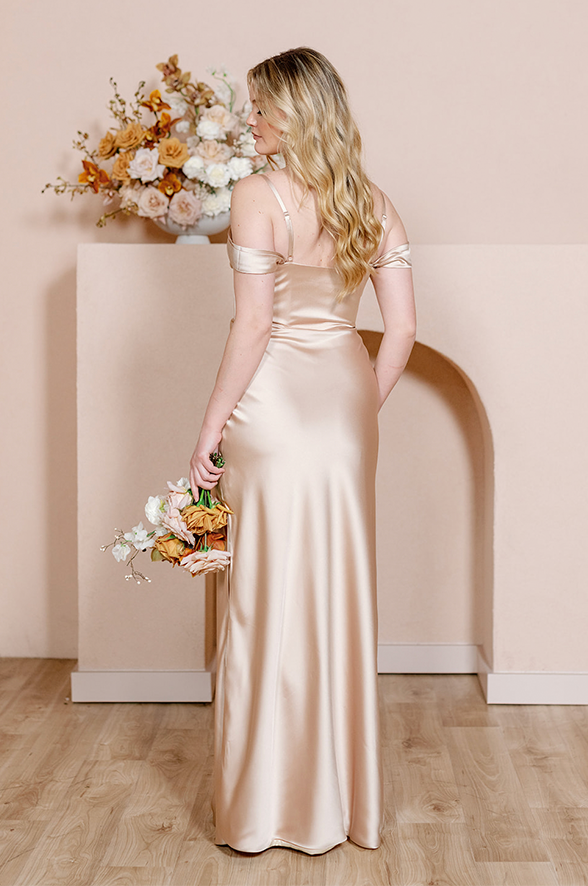 London Convertible Satin Dress | Made To Order