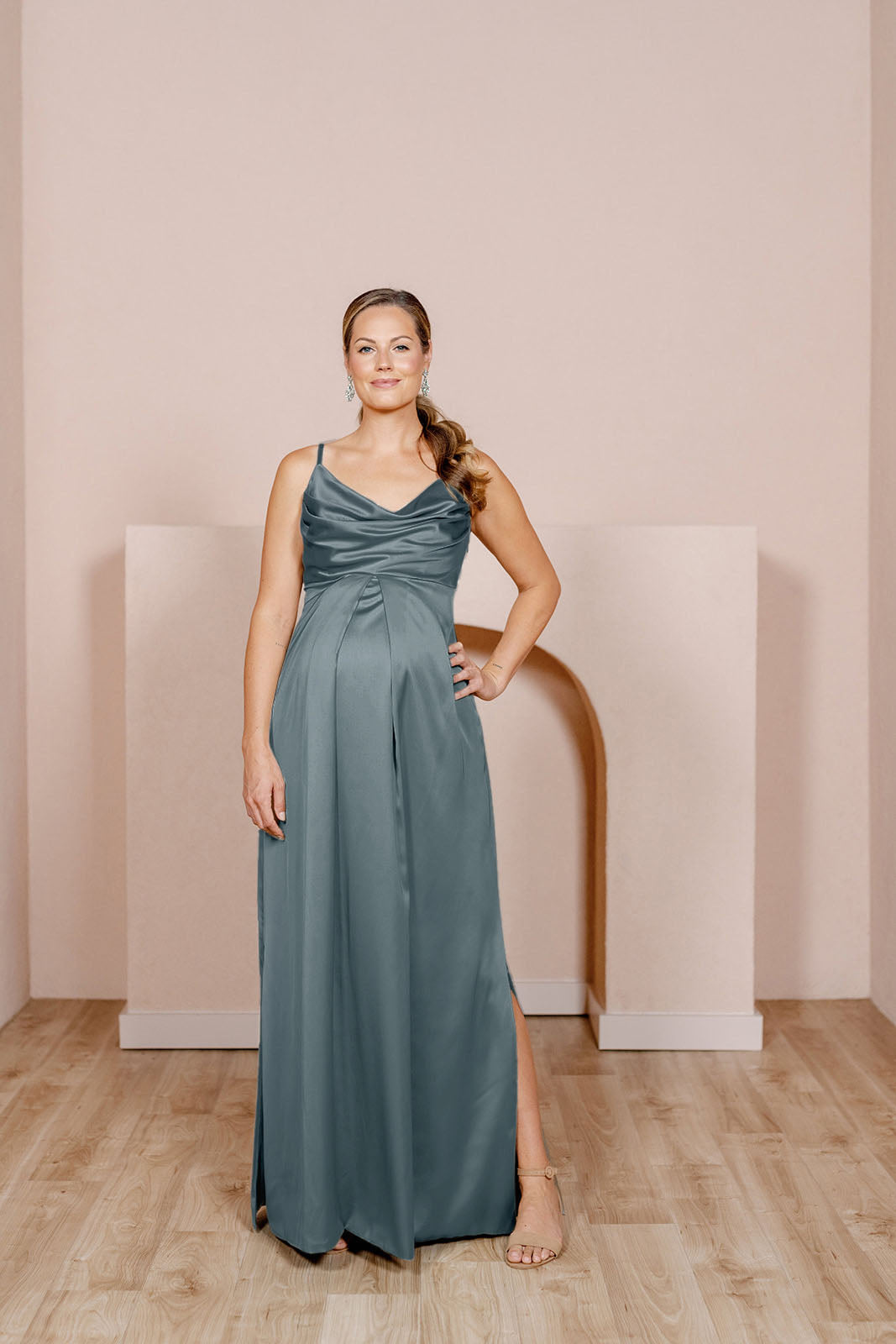 Maternity Skye Satin Dress | Made To Order