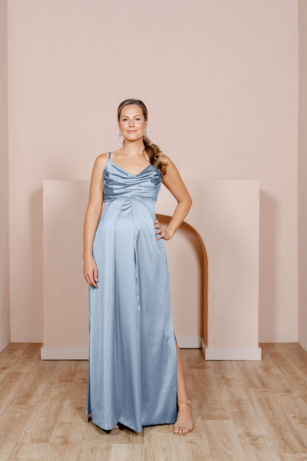 Maternity Skye Satin Dress | Made To Order