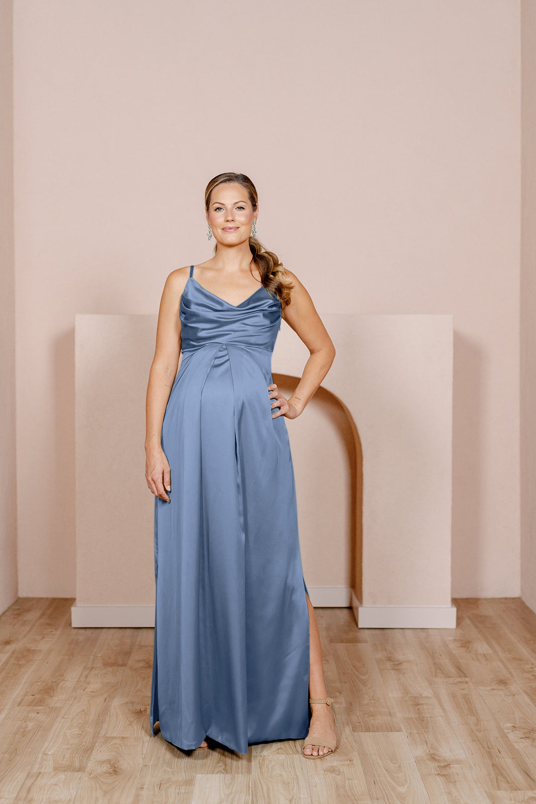 Maternity Skye Satin Dress | Made To Order