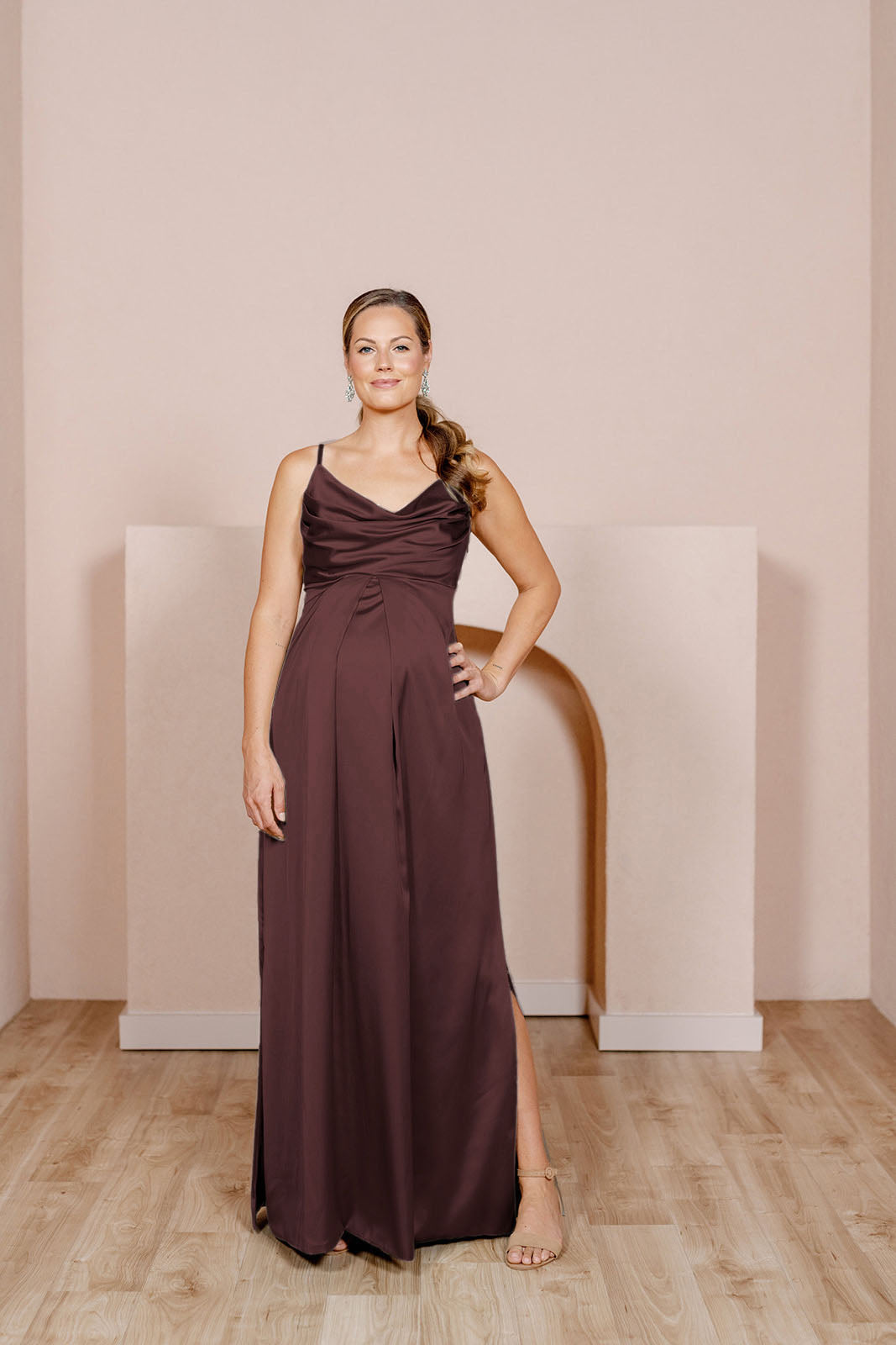 Maternity Skye Satin Dress | Made To Order