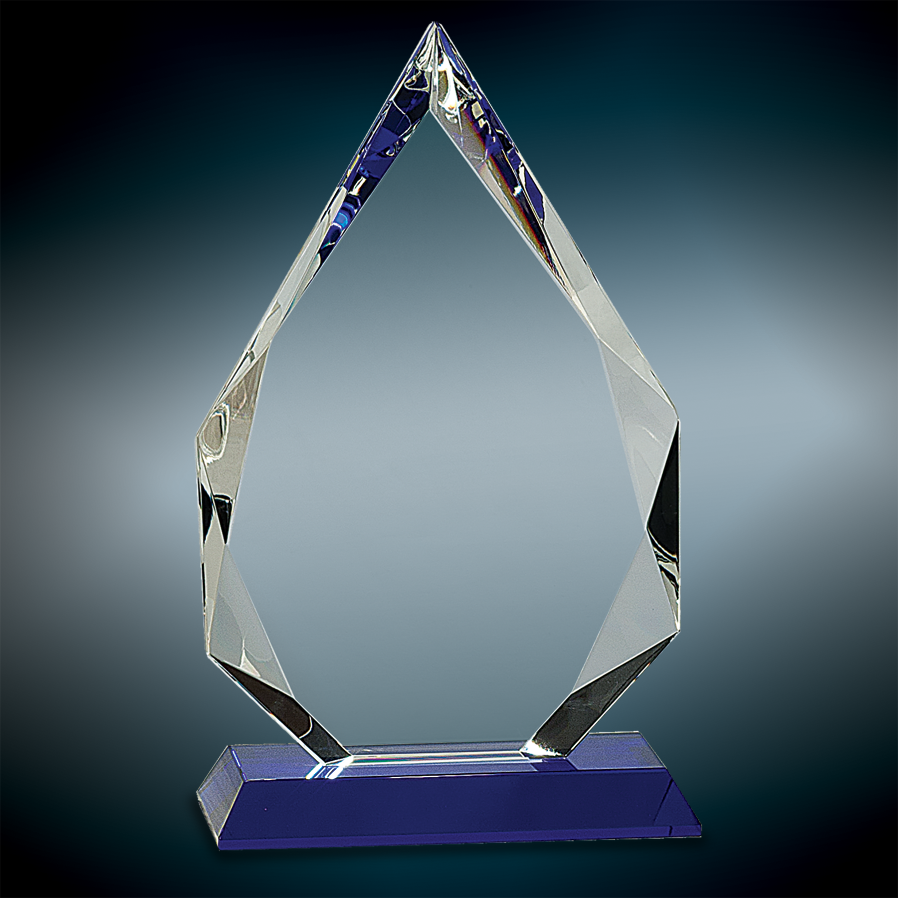 Diamond Crystal Awards on Blue Pedestal