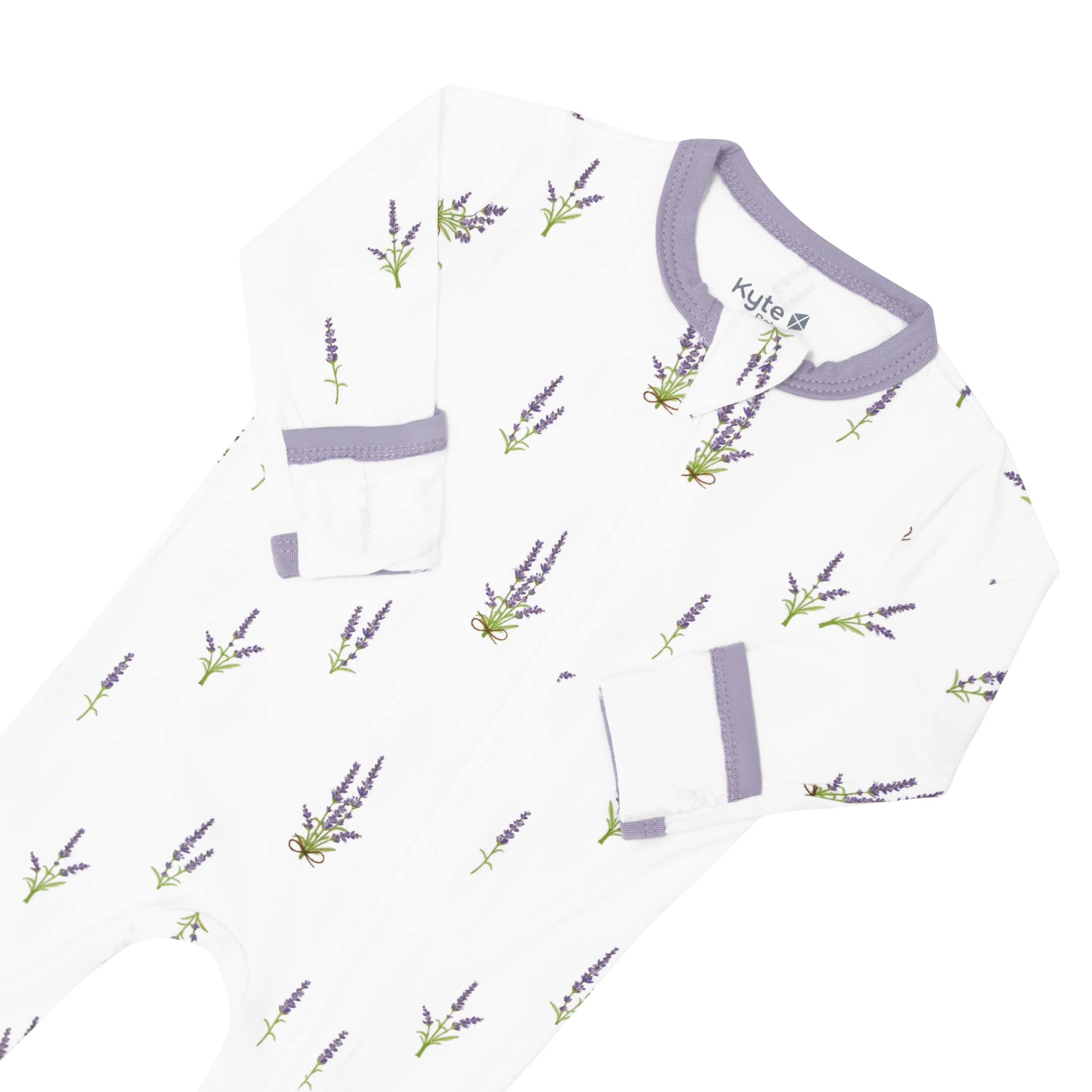 Lavender Zippered Footie