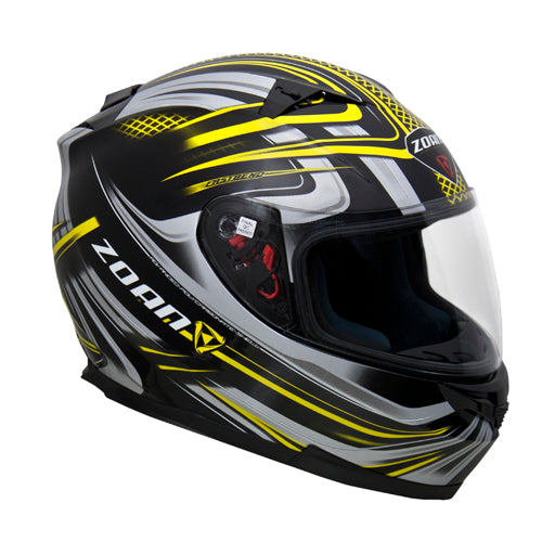 Zoan 035-249 Zoan Blade Svs M/c Helmet - Reborn, Yellow -3xl Size : 3X, Color : Gloss Black / Yellow Graphics