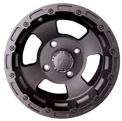 Vision Wheels USE 161-127156B4 Vision Aluminum Wheel 161 Bruiser Black 12x8