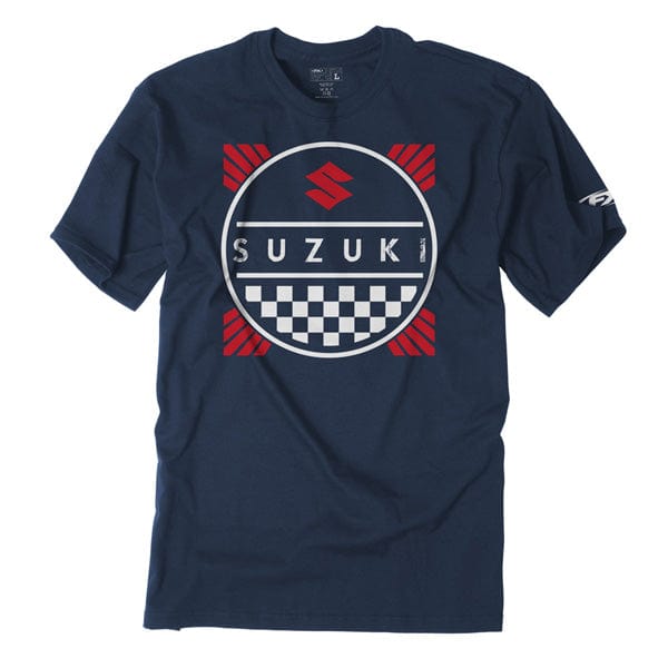 Factory Effex  Suzuki Title Youth T-Shirt / Navy (M) 19-83402