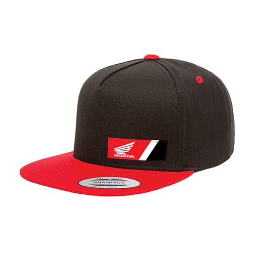 Factory Effex Honda Wedge Snap-Back Hat / Black-Red (Os) 23-86300