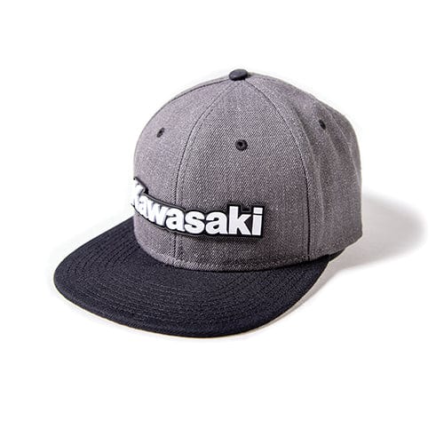 Factory Effex Kawasaki Bold Snapback Hat / Charcoal-Black (Os) 24-86100