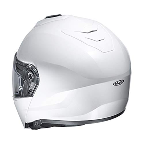HJC Helmets Unisex-Adult Flip-Up i90 Modular Helmet (White), small
