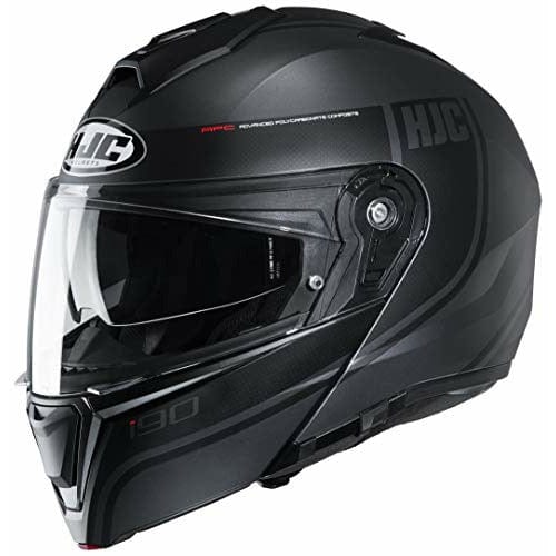 HJC i90 Davan MC1SF Red, Black and Grey Modular Helmet