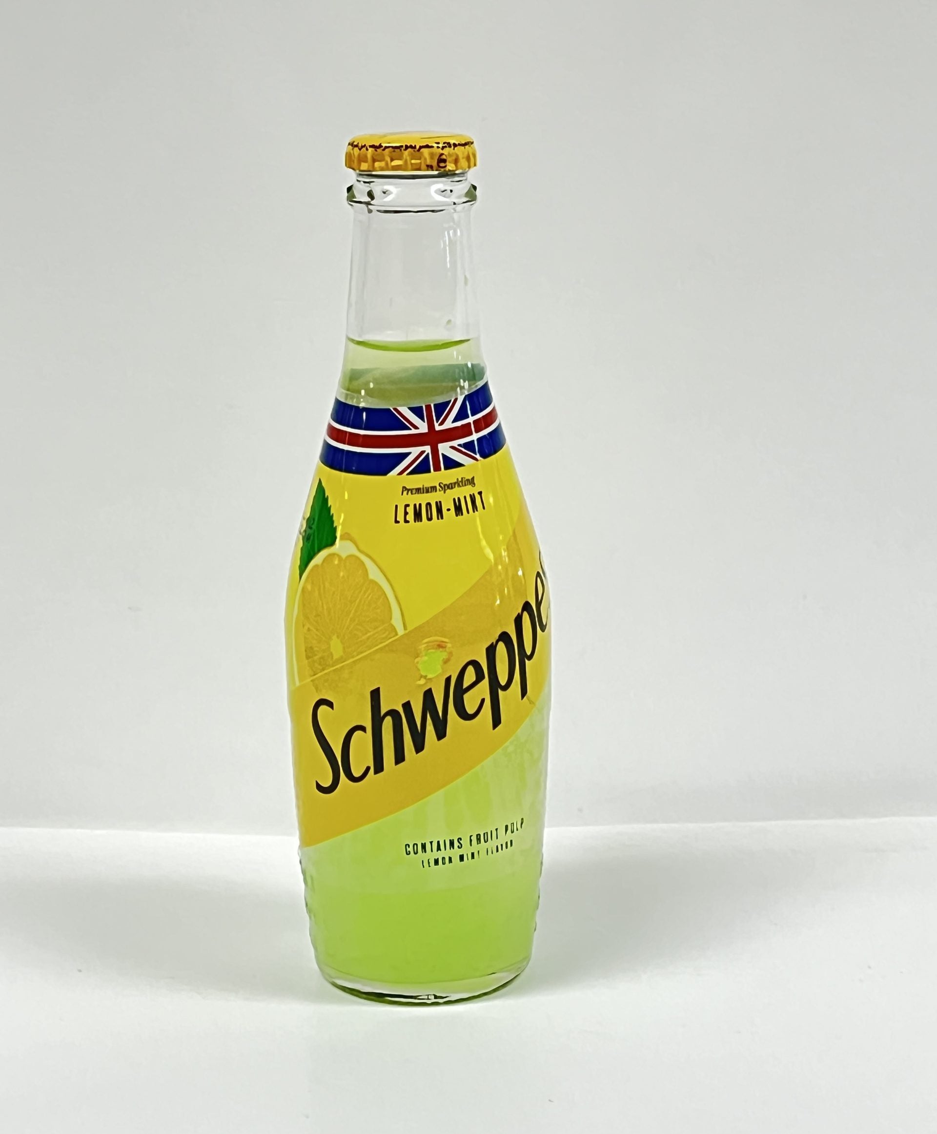 Schweppes Lemon Mint Glass bottle