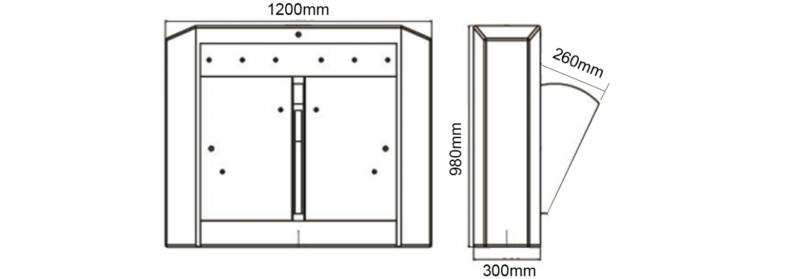 Security Semi-automatic Flap Turnstile with Access Control: UT560-A