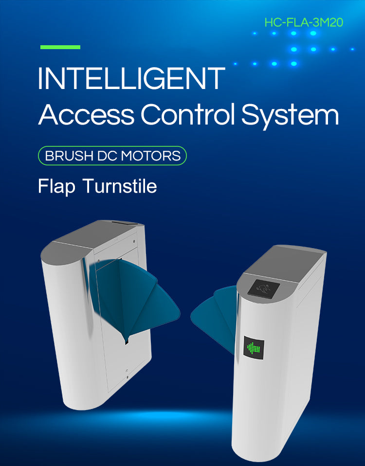 Security Semi-automatic Flap Turnstile with Access Control: HC-FLA-3M21