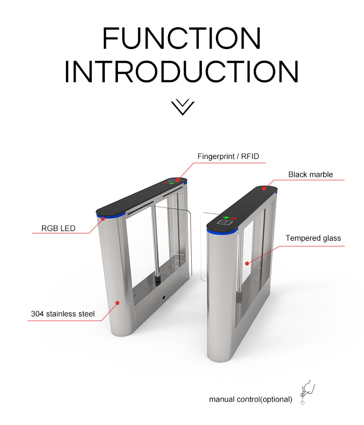 Swing Turnstile Security Gates For Business: HC-SWI-6M30
