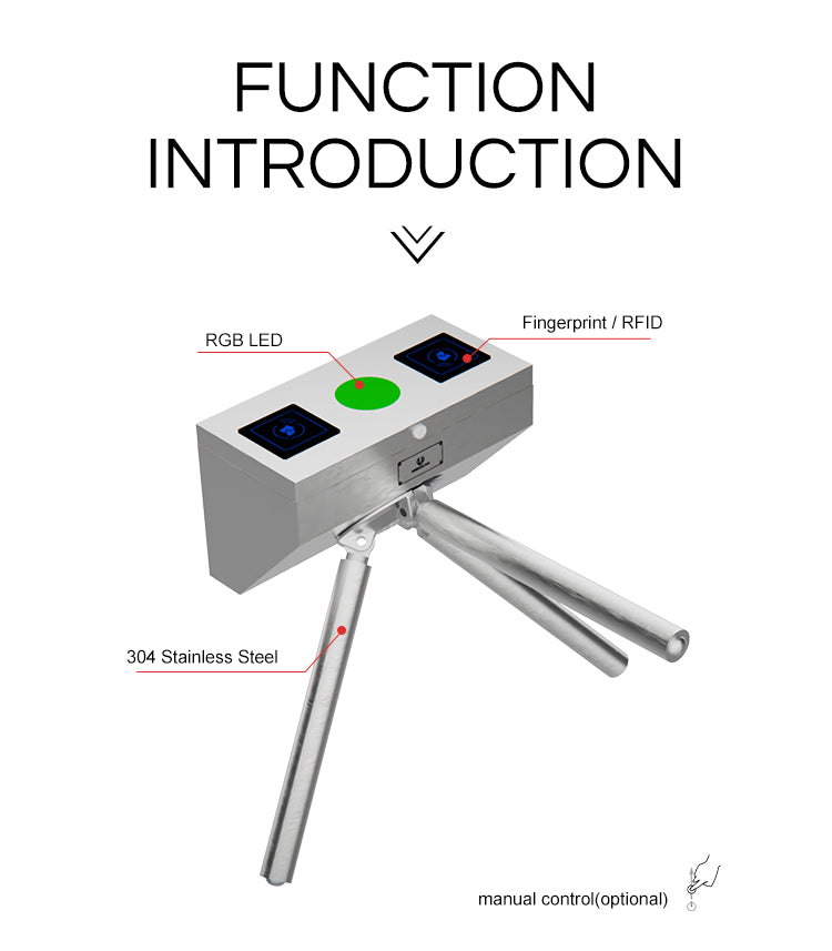 Semi-automatic Vertical Tripod Turnstile HC-TRI-3M11
