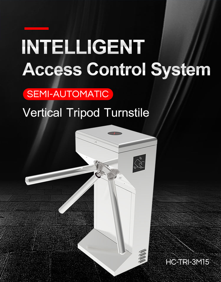 Semi-automatic Vertical Tripod Turnstile: HC-TRI-3M15