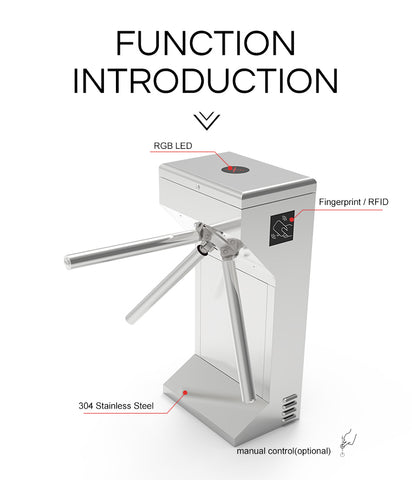 Semi-automatic Vertical Tripod Turnstile with Access: HC-TRI-3M15