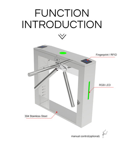 Automatic Vertical Tripod Turnstile HC-TRI-6M11