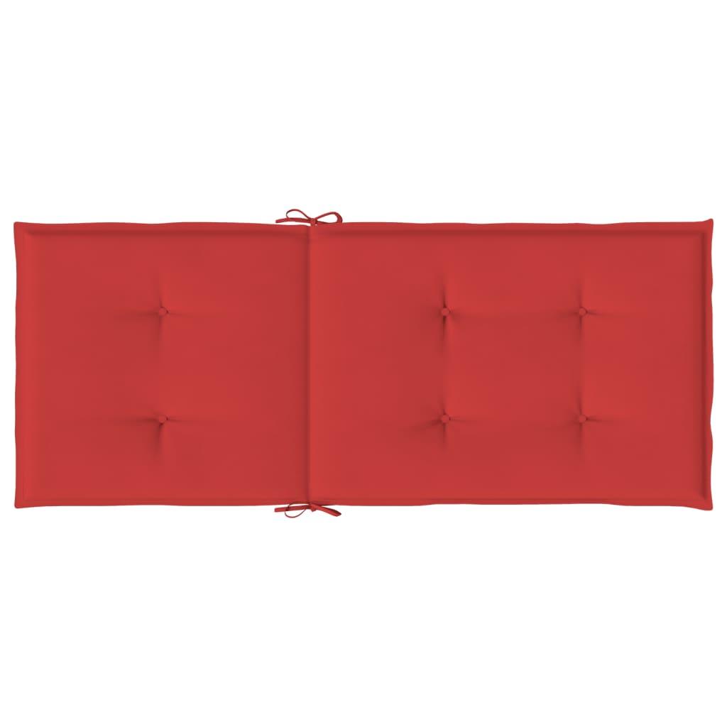 Garden Highback Chair Cushions 2 pcs Red 47.2