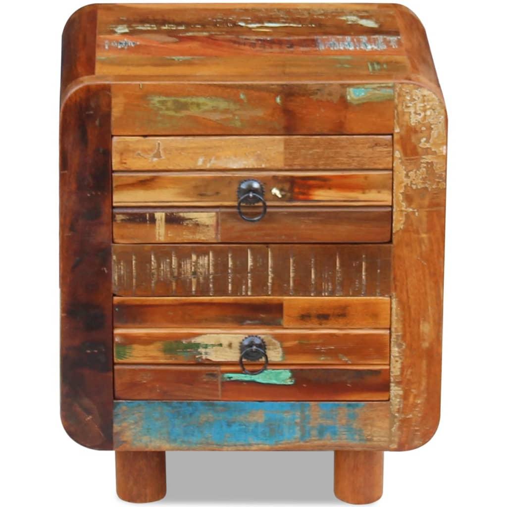 Night Cabinet Solid Reclaimed Wood 16.9