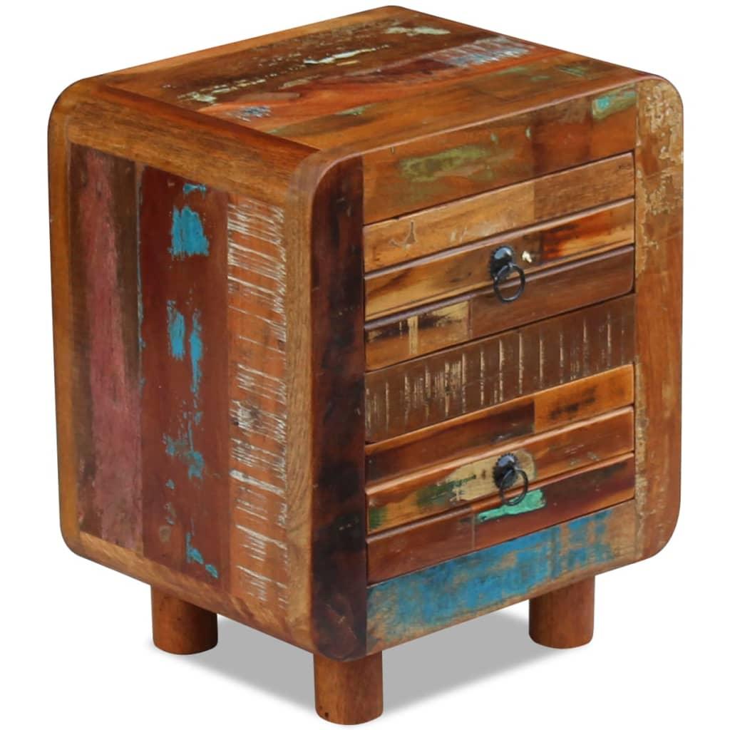 Night Cabinet Solid Reclaimed Wood 16.9