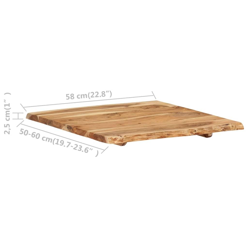 Table Top Solid Acacia Wood 22.8
