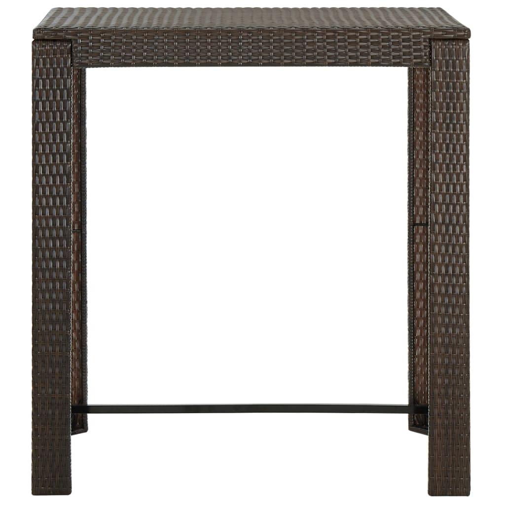 Patio Bar Table Brown 39.4