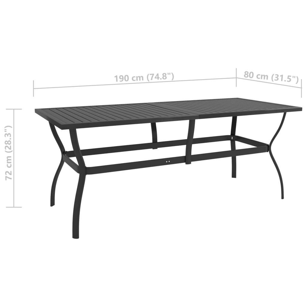 Patio Table Anthracite 74.8