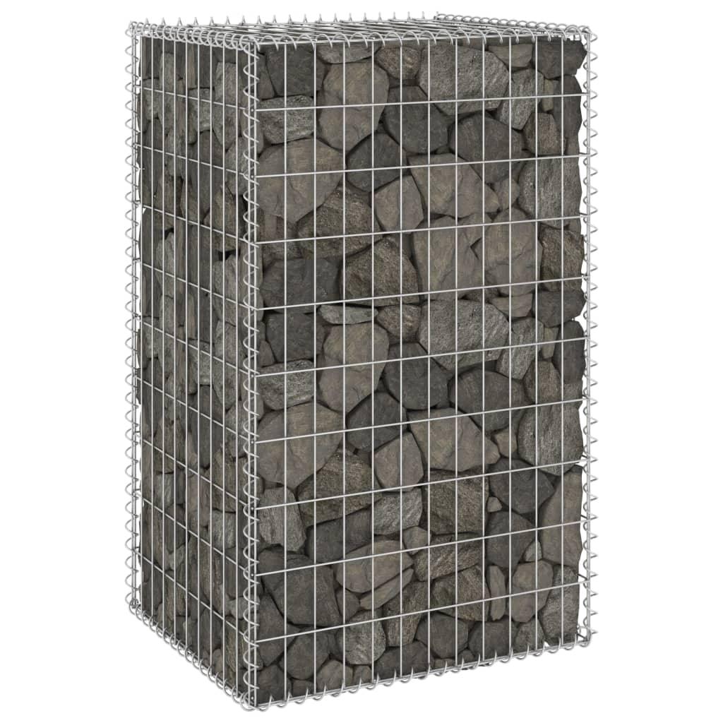 Gabion Wall with Covers Galvanized Steel 23.6