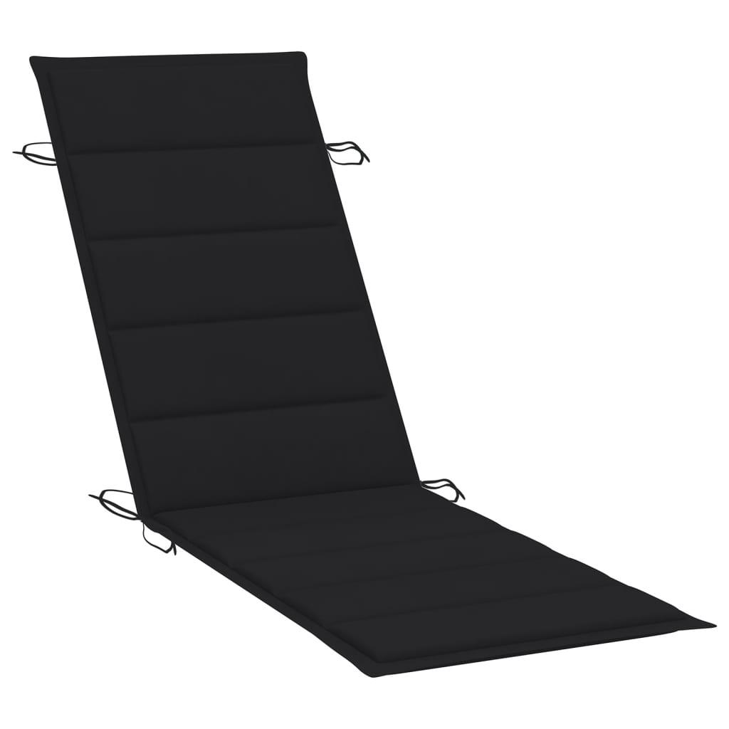 Sun Lounger Cushion Black 73.2