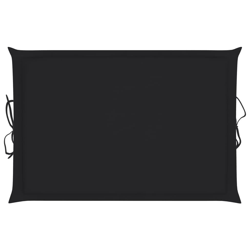 Sun Lounger Cushion Black 73.2