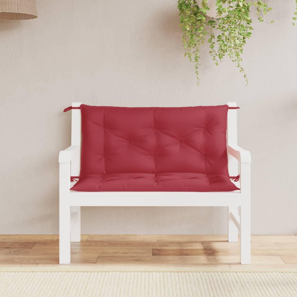 Garden Bench Cushions 2pcs Wine Red 39.4