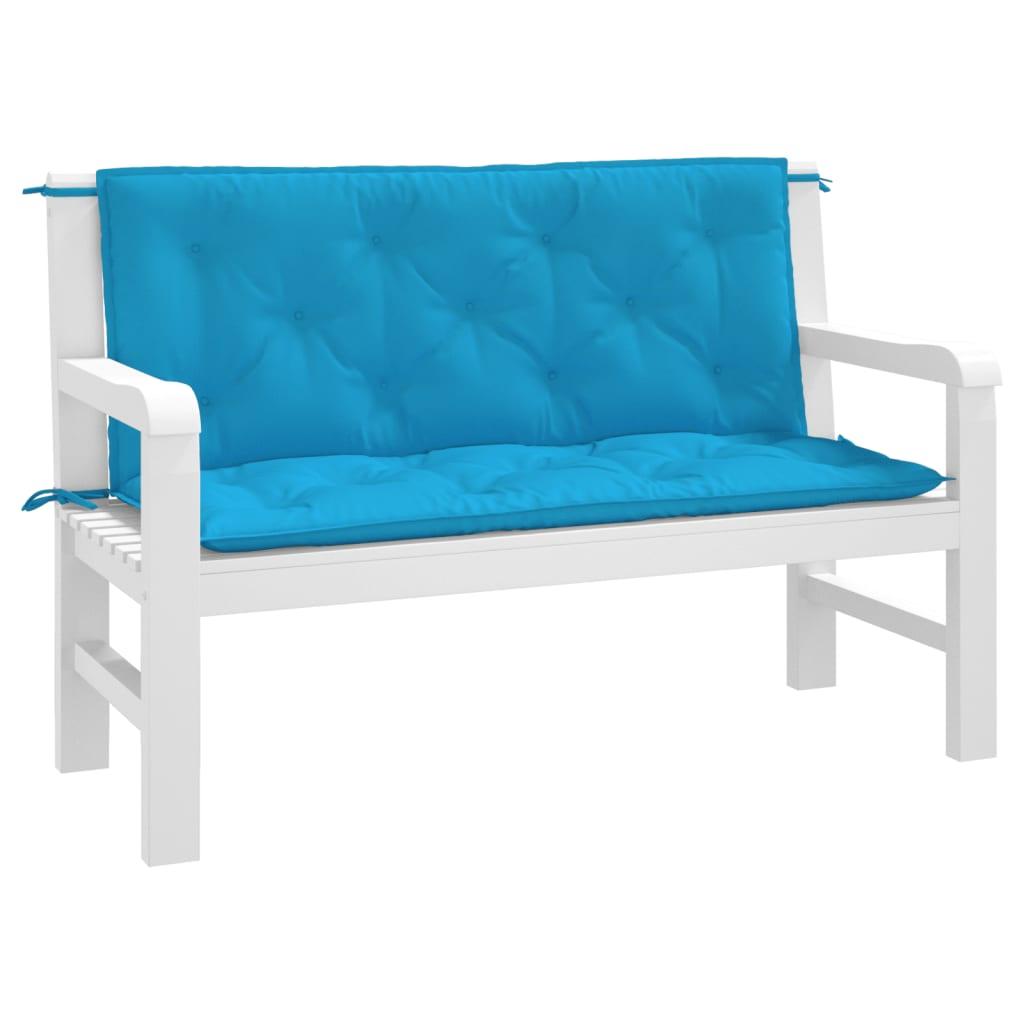Garden Bench Cushions 2pcs Light Blue 47.2