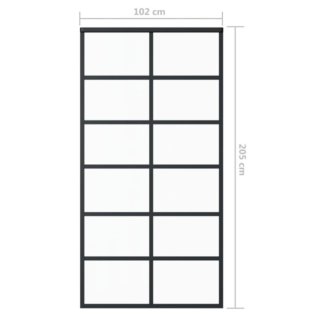 Sliding Door ESG Glass and Aluminum 40.2