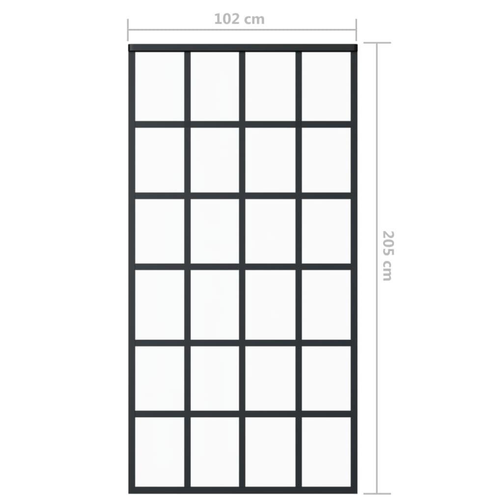 Sliding Door ESG Glass and Aluminum 40.2