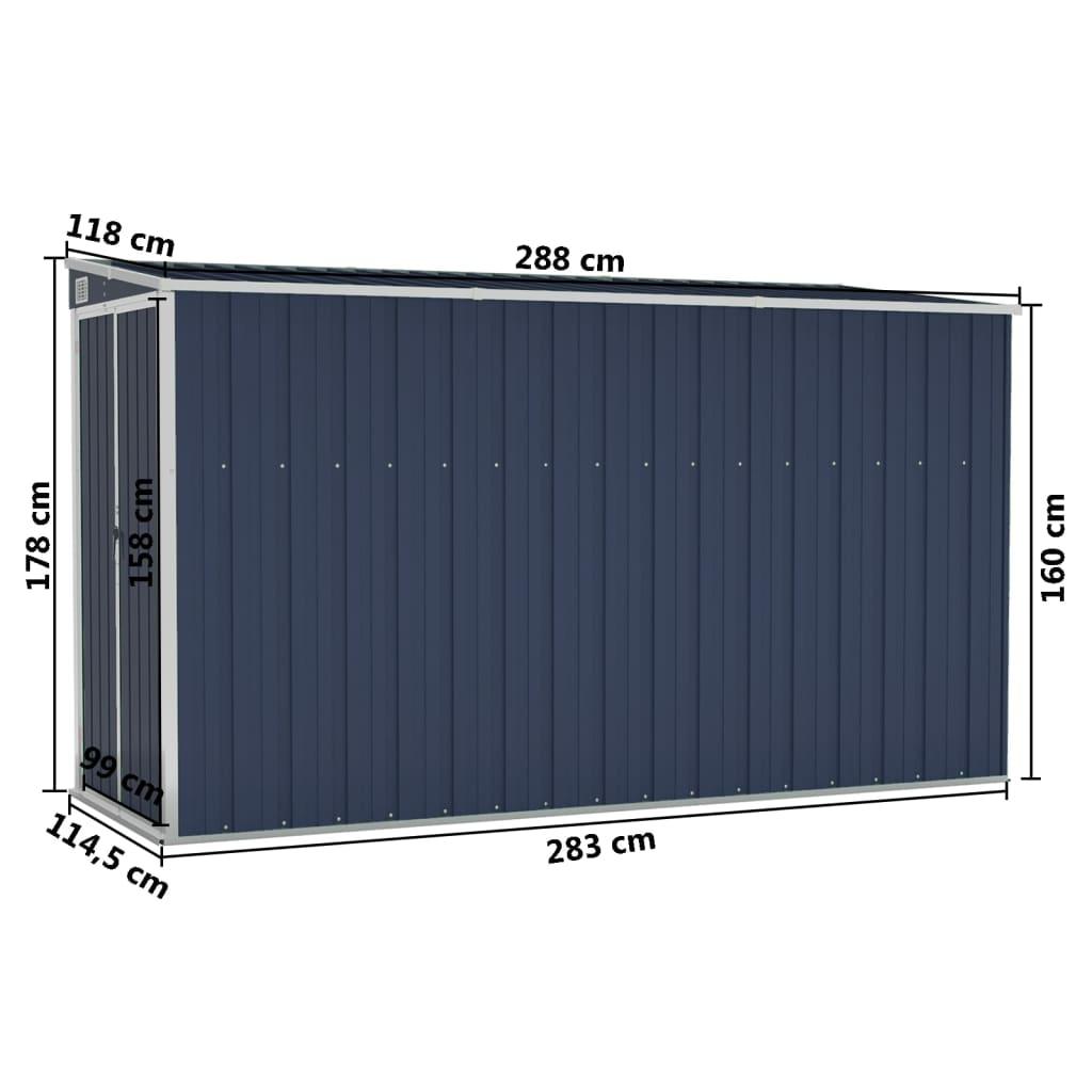 Wall-mounted Garden Shed Anthracite 46.5