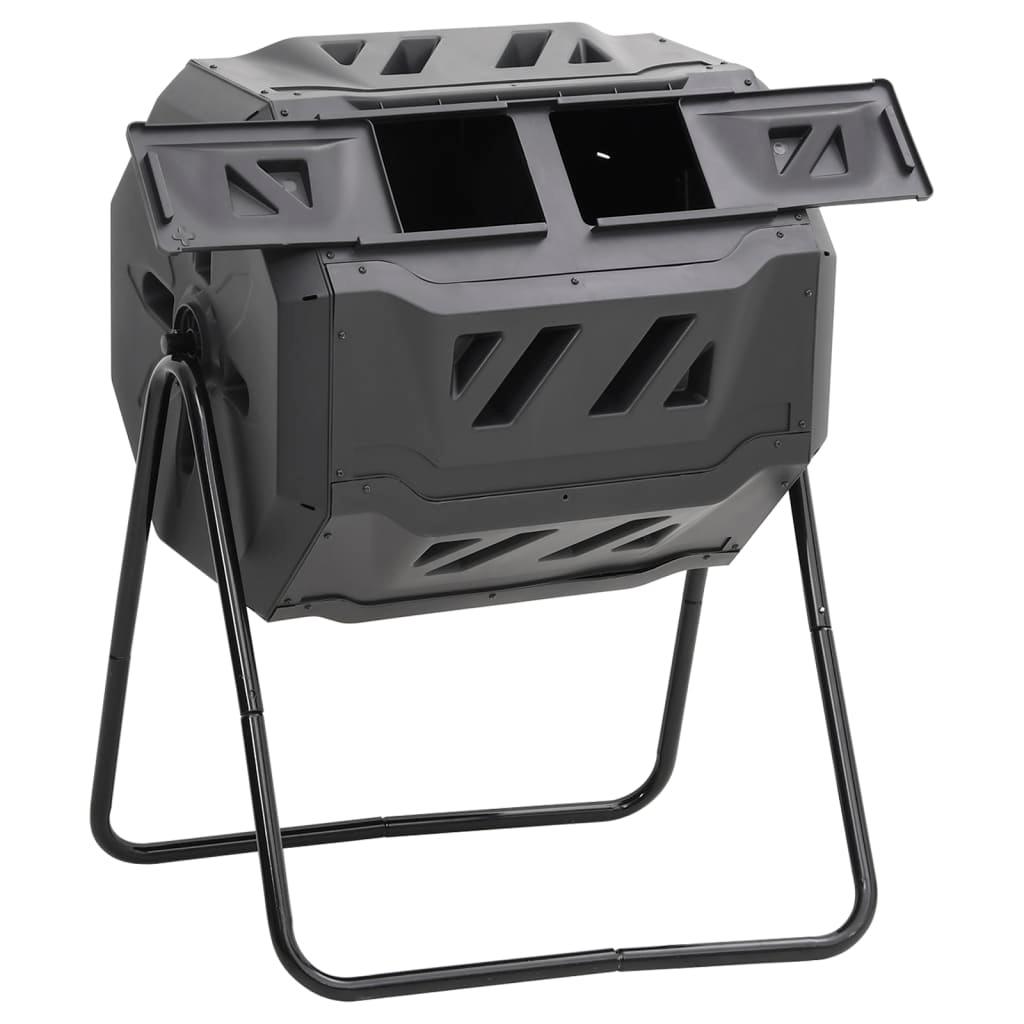 Garden Compost Bin Black 28.7