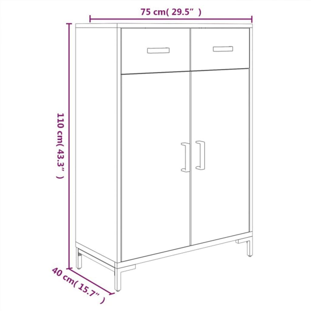 Shoe Rack Black 29.5