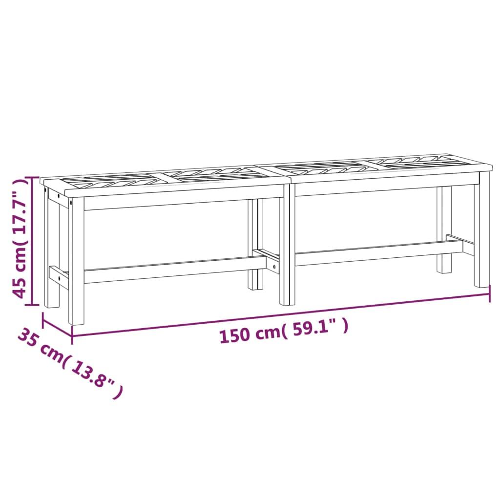 Patio Bench 59.1