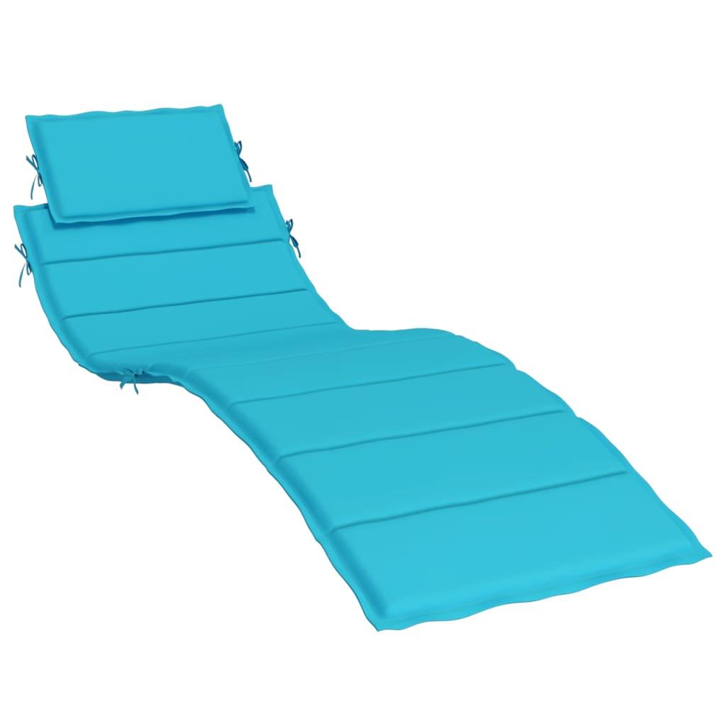 Sun Lounger Cushion Turquoise Oxford Fabric