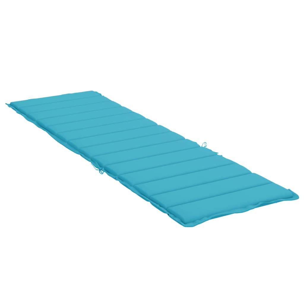 Sun Lounger Cushion Turquoise Oxford Fabric