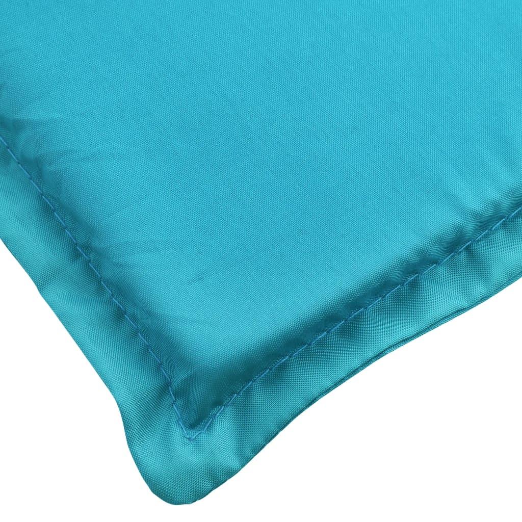 Sun Lounger Cushion Turquoise Oxford Fabric