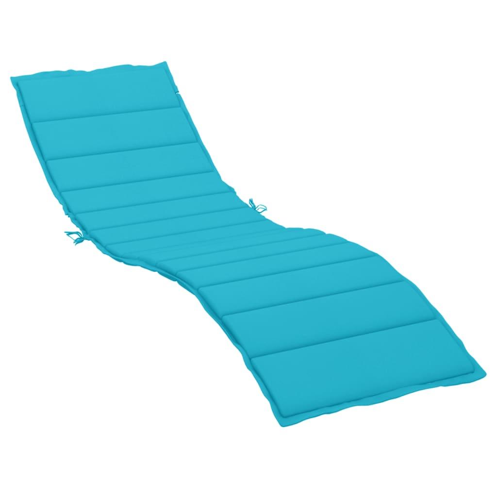 Sun Lounger Cushion Turquoise Oxford Fabric