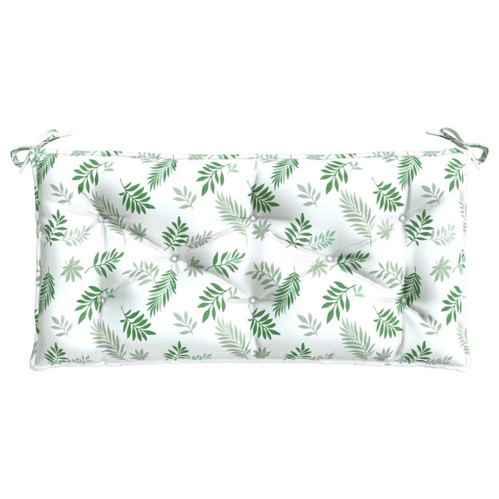 Garden Bench Cushion Leaf Pattern 39.4