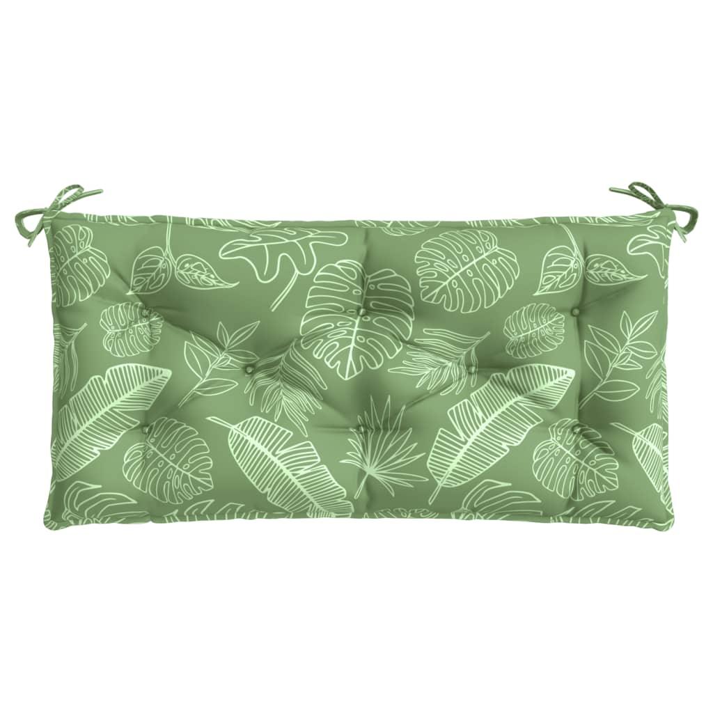 Garden Bench Cushion Leaf Pattern 39.4