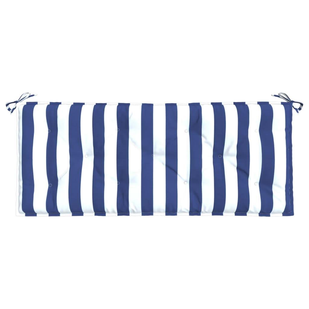 Garden Bench Cushion Blue&White Stripe 47.2