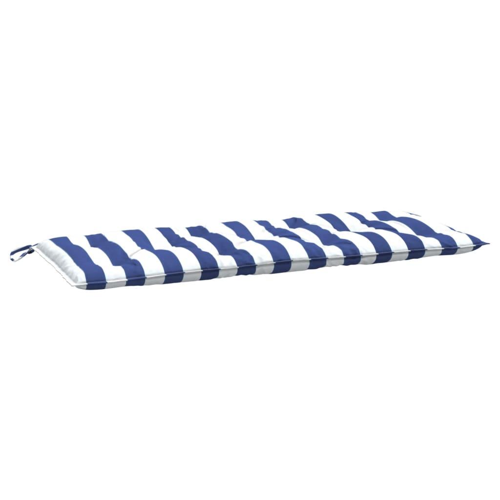 Garden Bench Cushion Blue&White Stripe 47.2