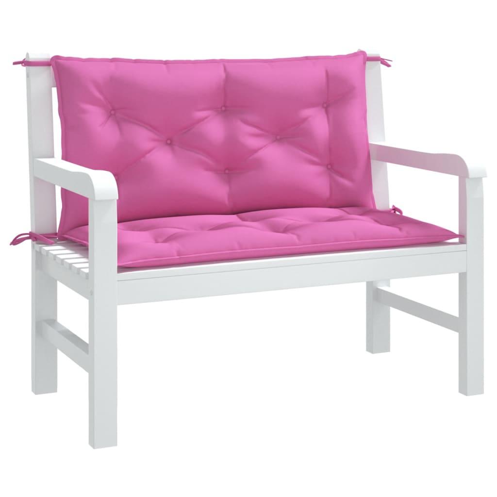 Garden Bench Cushions 2pcs Pink 39.4